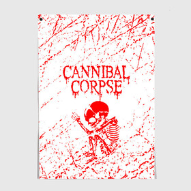 Постер с принтом cannibal corpse в Санкт-Петербурге, 100% бумага
 | бумага, плотность 150 мг. Матовая, но за счет высокого коэффициента гладкости имеет небольшой блеск и дает на свету блики, но в отличии от глянцевой бумаги не покрыта лаком | cannibal | cannibal corpse | cannibal corpse butchered at birth | cannibal corpse eaten back to life | cannibal corpse hammer smashed face | corpse | death metal | металл | пластинки с металлическим лезвием | рок | труп каннибала