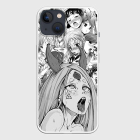 Чехол для iPhone 13 с принтом KAGUYA AHEGAO чернобелое   КАГУЯ АХЕГАО в Санкт-Петербурге,  |  | ahegao | japanese anime | kaguya | kawai | kowai | oppai | otaku | senpai | sugoi | waifu | yandere | ахегао | кагуя | ковай | отаку | семпай | сенпай | сэмпай | яндере | японская анимация