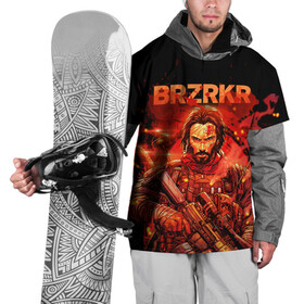 Накидка на куртку 3D с принтом BRZRKR в Санкт-Петербурге, 100% полиэстер |  | Тематика изображения на принте: berzerker | brzrkr | comics | брзркр | киану ривз | комиксы