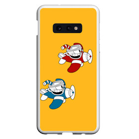 Чехол для Samsung S10E с принтом CUPHEAD в Санкт-Петербурге, Силикон | Область печати: задняя сторона чехла, без боковых панелей | art | cartoon | cup | cuphead | devil | dice | game | king | mugman | the | арт | бос | босс | голова | демон | дьявол | игра | капхед | магмен | мультик | мультфильм | платформер | чаша | чашка | человек | черт