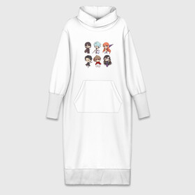 Платье удлиненное хлопок с принтом Gintama Characters в Санкт-Петербурге,  |  | anime | ginatama | manga | аниме | гинтама | друзья | манга