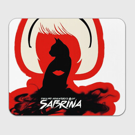 Прямоугольный коврик для мышки с принтом Sabrina Spellman в Санкт-Петербурге, натуральный каучук | размер 230 х 185 мм; запечатка лицевой стороны | Тематика изображения на принте: sabrina | sabrina spellman | красный | леденящие душу приключения сабрины