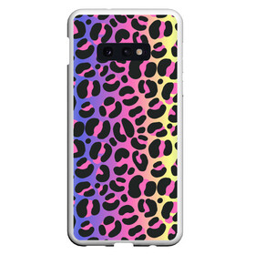 Чехол для Samsung S10E с принтом Neon Leopard Pattern в Санкт-Петербурге, Силикон | Область печати: задняя сторона чехла, без боковых панелей | Тематика изображения на принте: africa | afrika | gradient | summer | tropical | африка | африканский узор | градиент | леопард | леопардовый узор | лето | неон | неоновое свечение | паттерт | пятна | разные цвета | саванна | тропики | тропический узор