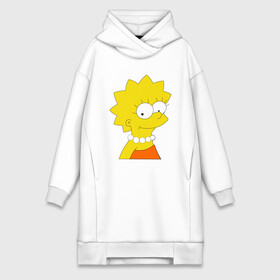 Платье-худи хлопок с принтом Лиза Симпсон в Санкт-Петербурге,  |  | lisa simpson | simpsons | лиза | лиза симпсон | симпсоны