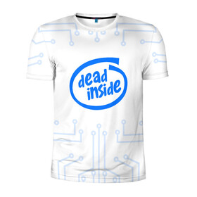 Мужская футболка 3D спортивная с принтом DEAD INSIDE в Санкт-Петербурге, 100% полиэстер с улучшенными характеристиками | приталенный силуэт, круглая горловина, широкие плечи, сужается к линии бедра | dead inside | dont open | гуль | дед инсайт | дединсайт | дэд инсайт | дэдинсайт | интроверт | кен канеки | мертв внутри | мертвый внутри