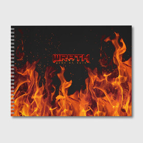 Альбом для рисования с принтом WRATH: Aeon of Ruin FIRE в Санкт-Петербурге, 100% бумага
 | матовая бумага, плотность 200 мг. | 90 е | aeon of ruin | quake | tegunvteg | wrath | wrath: aeon of ruin | игра | компьютерная игра | монстры | огонь | пламя | ретро | реьро шутер | шутер