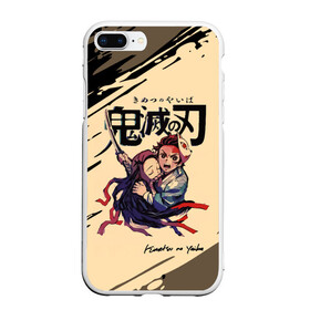 Чехол для iPhone 7Plus/8 Plus матовый с принтом Kimetsu no Yaiba в Санкт-Петербурге, Силикон | Область печати: задняя сторона чехла, без боковых панелей | demon slayer | kamado | kimetsu no yaiba | nezuko | tanjiro | аниме | гию томиока | зеницу агацума | иноске хашибира | камадо | клинок | корзинная девочка | манга | музан кибуцуджи | незуко | рассекающий демонов | танджиро