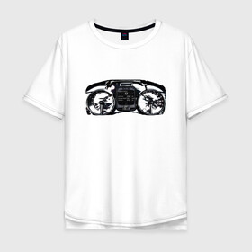 Мужская футболка хлопок Oversize с принтом Панель приборов суперкара в Санкт-Петербурге, 100% хлопок | свободный крой, круглый ворот, “спинка” длиннее передней части | koenigsegg | гиперкар | панель приборов | приборы авто | суперкар