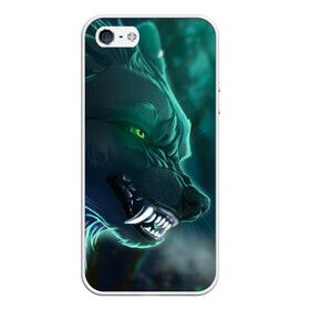 Чехол для iPhone 5/5S матовый с принтом ВОЛЧИЙ ОСКАЛ в Санкт-Петербурге, Силикон | Область печати: задняя сторона чехла, без боковых панелей | animal | beast | grey | roar | wolf | взгляд | волк | волчара | волчица | волчок | животное | зверь | зелёный | зло | злой волк | зубы | клык | кот | неон | неоновый | оскал | пасть | природа | рык | свечение | серый