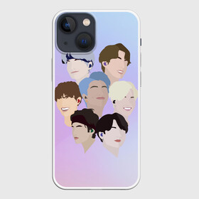 Чехол для iPhone 13 mini с принтом БТС Bangtan Boys BTS в Санкт-Петербурге,  |  | bangtan | bangtan boys | boys | bts | minimalist | бангтан | бтс | группа бтс