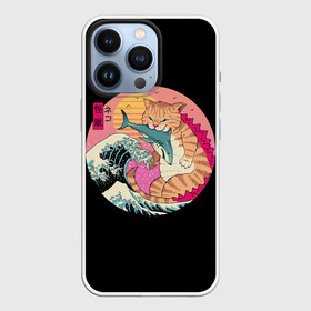 Чехол для iPhone 13 Pro с принтом CATZILLA в Санкт-Петербурге,  |  | cat | cats | catzilla | godzilla | japan | kaiju | neko | ninja | retro | samurai | shark | wave | yakuza | акула | волна | годзилла | кайдзю | катана | кот | котенок | котзилла | коты | котэ | котята | кошка | неко | ниндзя | ретро | самурай | якудза