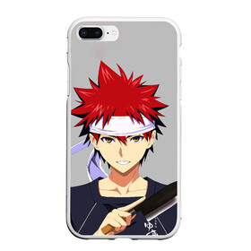 Чехол для iPhone 7Plus/8 Plus матовый с принтом Food wars Shokugeki no Soma в Санкт-Петербурге, Силикон | Область печати: задняя сторона чехла, без боковых панелей | Тематика изображения на принте: anime | cook | food | food wars | manga | shokugeki no soma | аниме | еда | кулинарные поединки сомы | кухня | манга | повар | повар боец сома