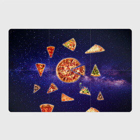 Магнитный плакат 3Х2 с принтом Пицца в космосе в Санкт-Петербурге, Полимерный материал с магнитным слоем | 6 деталей размером 9*9 см | meat | pizza | space | youtube | еда | космос | мемы | пицца | психоделика | ютуб