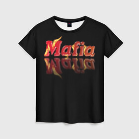 Женская футболка 3D с принтом Мафия Mafia в Санкт-Петербурге, 100% полиэфир ( синтетическое хлопкоподобное полотно) | прямой крой, круглый вырез горловины, длина до линии бедер | mafia | веселье | гангстер | игры | компания | мафия | настольные игры | отдых | развлечение