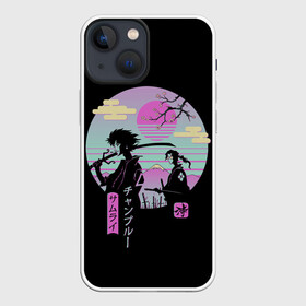 Чехол для iPhone 13 mini с принтом Samurai в Санкт-Петербурге,  |  | anime | japan | katana | manga | sakura | samurai | sempai | senpai | sun | аниме | закат | катана | манга | сакура | самураи | солнце | япония