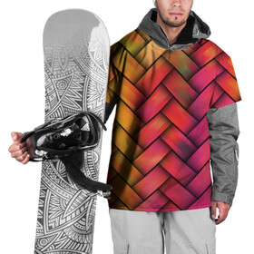 Накидка на куртку 3D с принтом Сплетение в Санкт-Петербурге, 100% полиэстер |  | молодежное | пестрое | плетенка | счастье | хайп | цветное