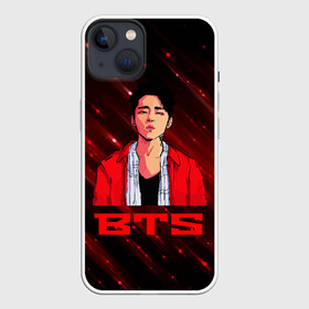 Чехол для iPhone 13 с принтом BTS Red and black в Санкт-Петербурге,  |  | bts | k pop | kpop | rm | аниме | бтс | ви | джей хоуп | джонгук | кпоп | сюга | чимин | чин | япония