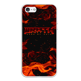 Чехол для iPhone 5/5S матовый с принтом WRATH: Aeon of Ruin FIRE в Санкт-Петербурге, Силикон | Область печати: задняя сторона чехла, без боковых панелей | 90 е | aeon of ruin | quake | tegunvteg | wrath | wrath: aeon of ruin | игра | компьютерная игра | монстры | огонь | пламя | ретро | реьро шутер | шутер