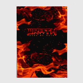 Постер с принтом WRATH: Aeon of Ruin FIRE в Санкт-Петербурге, 100% бумага
 | бумага, плотность 150 мг. Матовая, но за счет высокого коэффициента гладкости имеет небольшой блеск и дает на свету блики, но в отличии от глянцевой бумаги не покрыта лаком | 90 е | aeon of ruin | quake | tegunvteg | wrath | wrath: aeon of ruin | игра | компьютерная игра | монстры | огонь | пламя | ретро | реьро шутер | шутер