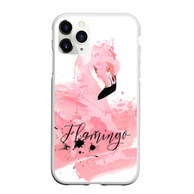 Чехол для iPhone 11 Pro матовый с принтом flamingo в Санкт-Петербурге, Силикон |  | Тематика изображения на принте: flamingo | птицы | розовый | фламинго