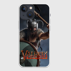 Чехол для iPhone 13 mini с принтом Viking Valheim в Санкт-Петербурге,  |  | fantasy | mmo | valheim | valve | валхейм | вальхейм | викинги | выживалка | игра | королевская битва | ммо | ролевая игра | фэнтази