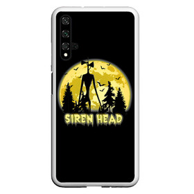 Чехол для Honor 20 с принтом Siren Head Yellow Moon в Санкт-Петербурге, Силикон | Область печати: задняя сторона чехла, без боковых панелей | 6789 | cartoon | cat | forest | foundation | head | monster | moon | mountains | scp | siren | sirenhead | голова | горы | кот | лес | луна | монстр | объект | объекты | сирена | сиреноголовый | фонд | чудище | чудовище