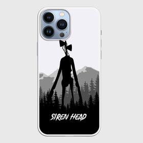 Чехол для iPhone 13 Pro Max с принтом SIREN HEAD | DARK FOREST в Санкт-Петербурге,  |  | 6789 | cartoon | cat | dark | forest | foundation | head | monster | mountains | scp | siren | sirenhead | голова | горы | кот | лес | монстр | объект | объекты | сирена | сиреноголовый | фонд | чудище | чудовище