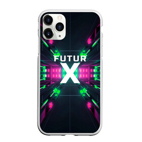 Чехол для iPhone 11 Pro матовый с принтом FuturX в Санкт-Петербурге, Силикон |  | будущее | киберпанк | крест | неон | технологии