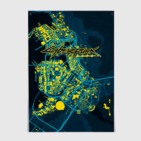 Постер с принтом Cyberpunk  в Санкт-Петербурге, 100% бумага
 | бумага, плотность 150 мг. Матовая, но за счет высокого коэффициента гладкости имеет небольшой блеск и дает на свету блики, но в отличии от глянцевой бумаги не покрыта лаком | 2077 | cd project | cd project red | cyber | cyberpunk | cyberpunk 2077 | lizzy | map | mox | moxes | night city wire | punk | still | the mox | witcher | банда | карта | кибер | киберпанк | киберпанк 2077 | лиззи | моксес | панк | сайбер |