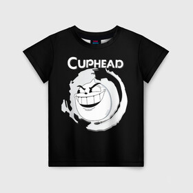 Детская футболка 3D с принтом босс caphead в Санкт-Петербурге, 100% гипоаллергенный полиэфир | прямой крой, круглый вырез горловины, длина до линии бедер, чуть спущенное плечо, ткань немного тянется | boss | caphead | босс | гранд | гупи | капхед | капхейд | ле