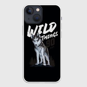 Чехол для iPhone 13 mini с принтом Wild Things в Санкт-Петербурге,  |  | wolf | волк | лес | пес | север | собака | хаски
