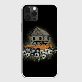 Чехол для iPhone 12 Pro Max с принтом Истребитель дачников в Санкт-Петербурге, Силикон |  | Тематика изображения на принте: автомобиль | дом | русская машина | таз | череп