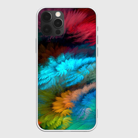 Чехол для iPhone 12 Pro с принтом Цветной дестрой в Санкт-Петербурге, силикон | область печати: задняя сторона чехла, без боковых панелей | абстракция | молодежное | пестрое | тренд | хайп | цветное