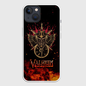 Чехол для iPhone 13 с принтом Valheim символ черепа в Санкт-Петербурге,  |  | fantasy | mmo | valheim | valve | валхейм | вальхейм | викинги | выживалка | игра | королевская битва | ммо | ролевая игра | фэнтази