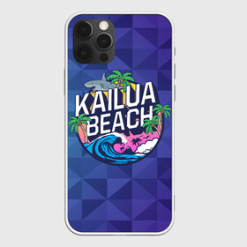 Чехол для iPhone 12 Pro Max с принтом KAILUA BEACH в Санкт-Петербурге, Силикон |  | kailua | акула | закат | море | отдых | отпуск | пальмы | пляж