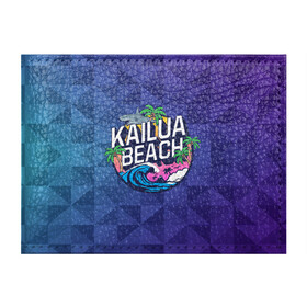 Обложка для студенческого билета с принтом KAILUA BEACH в Санкт-Петербурге, натуральная кожа | Размер: 11*8 см; Печать на всей внешней стороне | kailua | акула | закат | море | отдых | отпуск | пальмы | пляж
