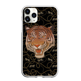 Чехол для iPhone 11 Pro матовый с принтом Морда тигра в Санкт-Петербурге, Силикон |  | большая кошка | полосатый | тигр | тигрица | хищник
