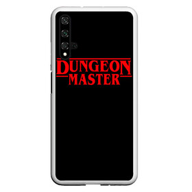 Чехол для Honor 20 с принтом Stranger Dungeon Master в Санкт-Петербурге, Силикон | Область печати: задняя сторона чехла, без боковых панелей | Тематика изображения на принте: aniki | billy | boss | boy | bucks | dark | deep | door | dungeon | fantasy | gachi | gachimuchi | gym | hundred | master | muchi | next | stranger | the | things | three | van | wee | билли | ван | гачи | гачимучи | дела | мучи |