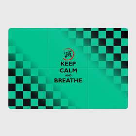 Магнитный плакат 3Х2 с принтом KEEP CALM and BREATHE в Санкт-Петербурге, Полимерный материал с магнитным слоем | 6 деталей размером 9*9 см | demon slayer | kamado | kimetsu no yaiba | nezuko | tanjiro | аниме | гию томиока | зеницу агацума | иноске хашибира | камадо | клинок | корзинная девочка | манга | музан кибуцуджи | незуко | рассекающий демонов | танджиро