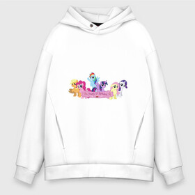 Мужское худи Oversize хлопок с принтом My Little Pony Happy Birthday в Санкт-Петербурге, френч-терри — 70% хлопок, 30% полиэстер. Мягкий теплый начес внутри —100% хлопок | боковые карманы, эластичные манжеты и нижняя кромка, капюшон на магнитной кнопке | applejack | friendship | mylittlepony | rainbow dash | twilight sparkle | waifu | вайфу | дружба это магия | друзья | кони | моя маленькая пони | мультфильм | пони | радуга | ренбоу деш | эплджек