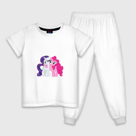 Детская пижама хлопок с принтом My Little Pony Pinkie Pie And  в Санкт-Петербурге, 100% хлопок |  брюки и футболка прямого кроя, без карманов, на брюках мягкая резинка на поясе и по низу штанин
 | Тематика изображения на принте: applejack | friendship | mylittlepony | rainbow dash | twilight sparkle | waifu | вайфу | дружба это магия | друзья | кони | моя маленькая пони | мультфильм | пони | радуга | ренбоу деш | эплджек