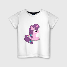 Детская футболка хлопок с принтом Pony Pink Mammal Purple - Litt в Санкт-Петербурге, 100% хлопок | круглый вырез горловины, полуприлегающий силуэт, длина до линии бедер | Тематика изображения на принте: applejack | friendship | mylittlepony | rainbow dash | twilight sparkle | waifu | вайфу | дружба это магия | друзья | кони | моя маленькая пони | мультфильм | пони | радуга | ренбоу деш | эплджек