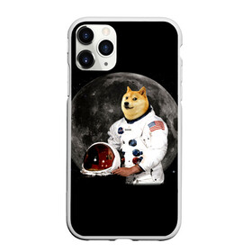 Чехол для iPhone 11 Pro матовый с принтом Доги Космонавт в Санкт-Петербурге, Силикон |  | doge | earth | mars | meme | moon | nasa | space | star | usa | америка | гагарин | доги | животные | звезда | земля | корги | космонавт | космос | луна | марс | мем | наса | планета | прикол | собака | сша | флаг