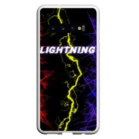 Чехол для Samsung Galaxy S10 с принтом Lightning | Молния в Санкт-Петербурге, Силикон | Область печати: задняя сторона чехла, без боковых панелей | женская | краски | молния | молодёжь | мужская | надпись | неон | погода | свобода | тренд