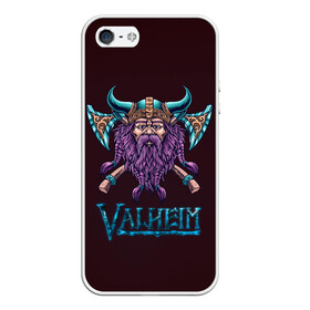 Чехол для iPhone 5/5S матовый с принтом Valheim Viking в Санкт-Петербурге, Силикон | Область печати: задняя сторона чехла, без боковых панелей | fantasy | mmo | valheim | valve | валхейм | вальхейм | викинги | выживалка | игра | королевская битва | ммо | ролевая игра | фэнтази