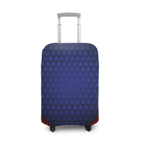 Чехол для чемодана 3D с принтом Blue abstract в Санкт-Петербурге, 86% полиэфир, 14% спандекс | двустороннее нанесение принта, прорези для ручек и колес | luxury | versace | vip | абстракция | версаче | вип | паттерн | роскошь | текстуры