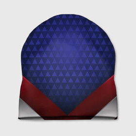 Шапка 3D с принтом Blue abstract в Санкт-Петербурге, 100% полиэстер | универсальный размер, печать по всей поверхности изделия | luxury | versace | vip | абстракция | версаче | вип | паттерн | роскошь | текстуры