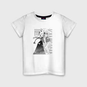 Детская футболка хлопок с принтом Очень приятно Бог в Санкт-Петербурге, 100% хлопок | круглый вырез горловины, полуприлегающий силуэт, длина до линии бедер | Тематика изображения на принте: tomoe | бог | очень приятно | томоэ