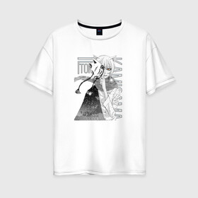 Женская футболка хлопок Oversize с принтом Очень приятно Бог в Санкт-Петербурге, 100% хлопок | свободный крой, круглый ворот, спущенный рукав, длина до линии бедер
 | tomoe | бог | очень приятно | томоэ