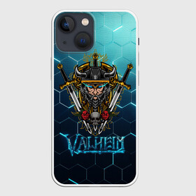 Чехол для iPhone 13 mini с принтом Valheim Neon Samurai в Санкт-Петербурге,  |  | fantasy | mmo | valheim | valve | валхейм | вальхейм | викинги | выживалка | игра | королевская битва | ммо | ролевая игра | фэнтази
